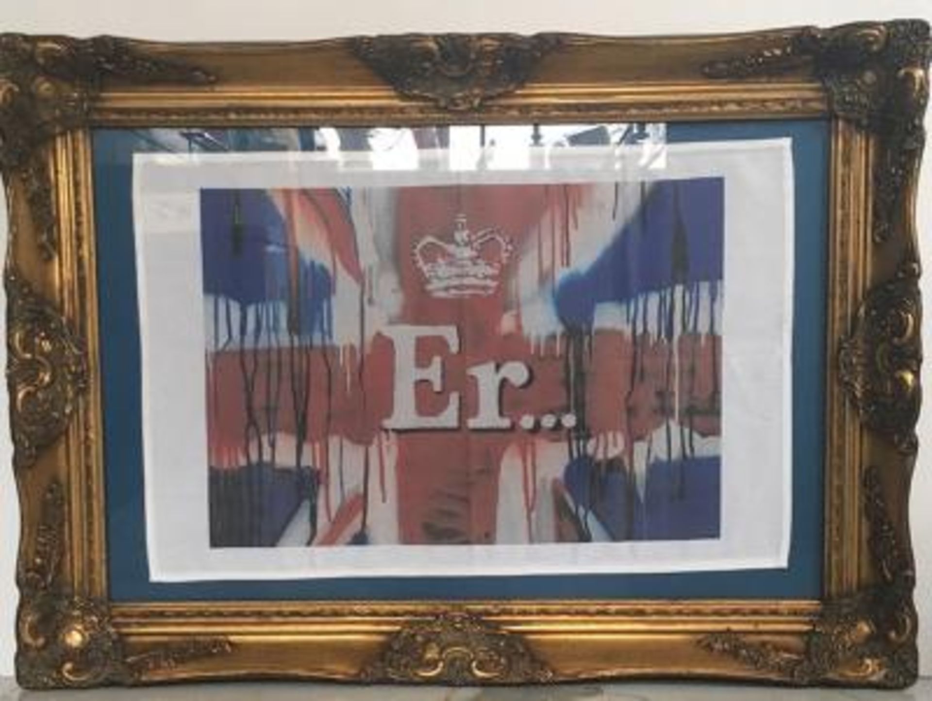 Banksy(British) 2012, 4 Colour Silkscreen Er… Queens Platinum Jubilee (Union Jack) Tea Towel - Image 3 of 12