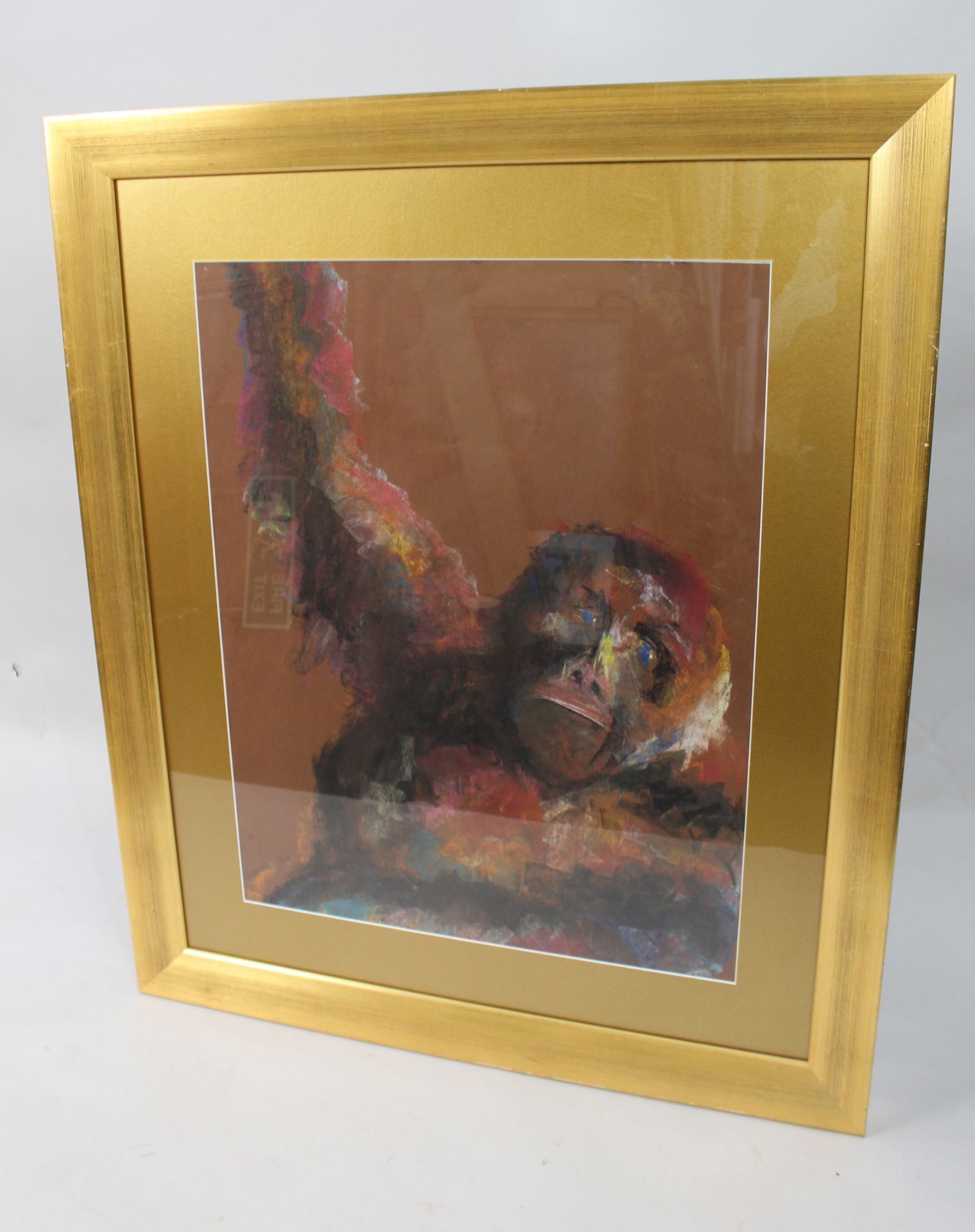 Original Artwork Pastel Gorilla by Kate Rees - Image 2 of 6