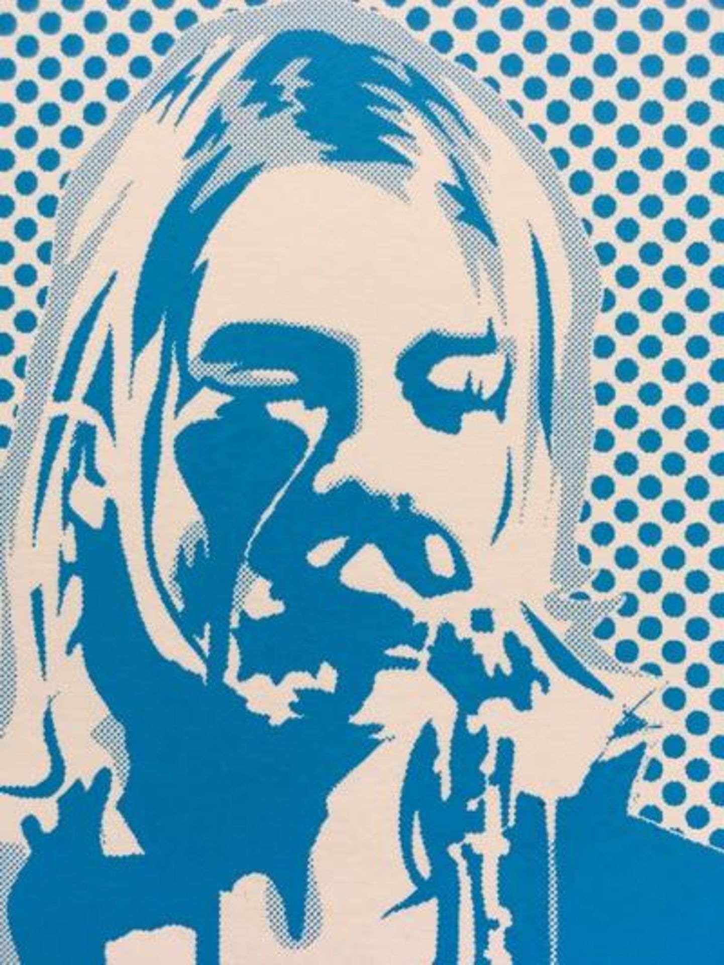 PURE EVIL, Kurt Cobain ,A Three coloured pulled screen print 2008 - Image 4 of 5