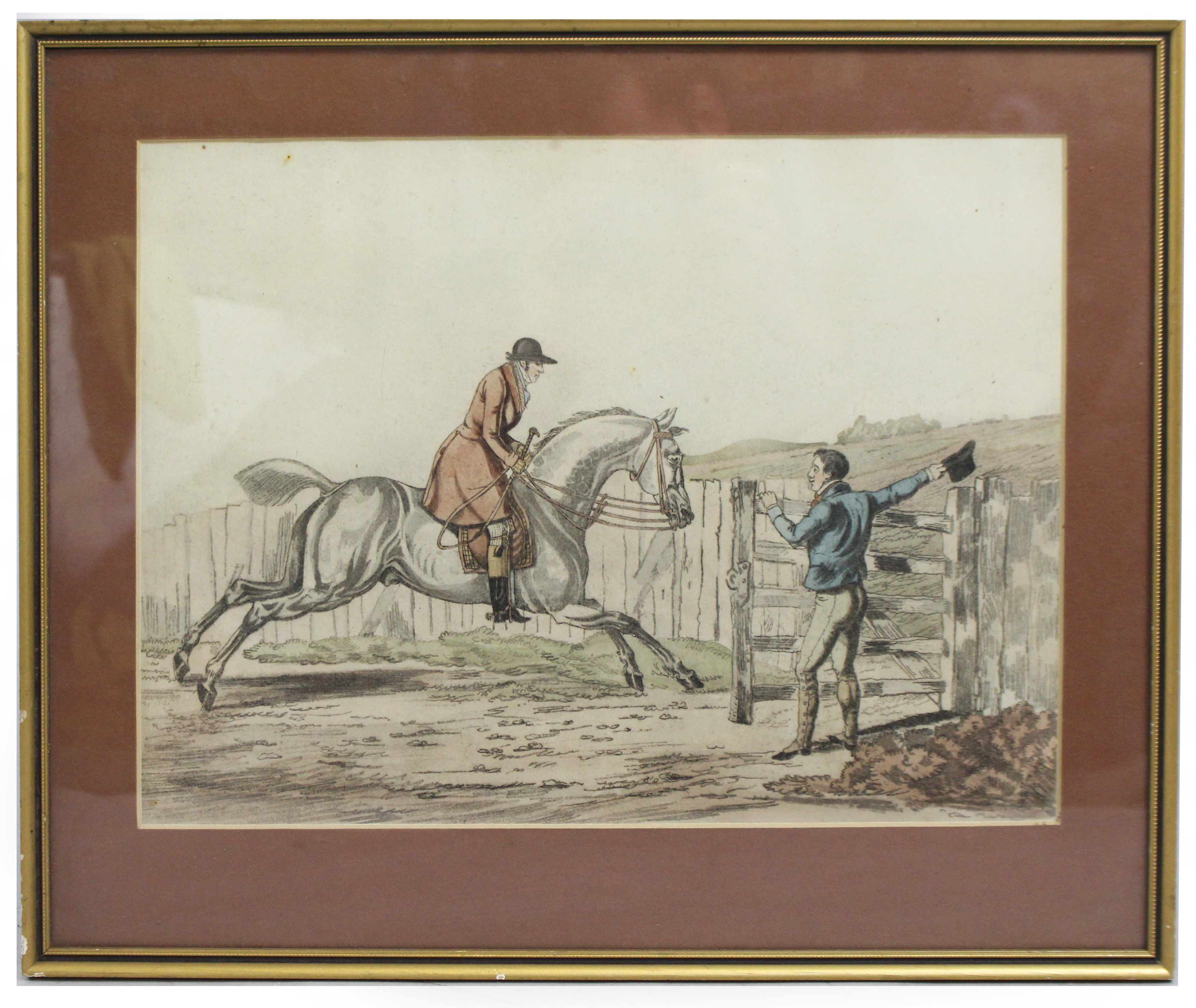 Pair of Antique Hunting Prints - Image 6 of 7