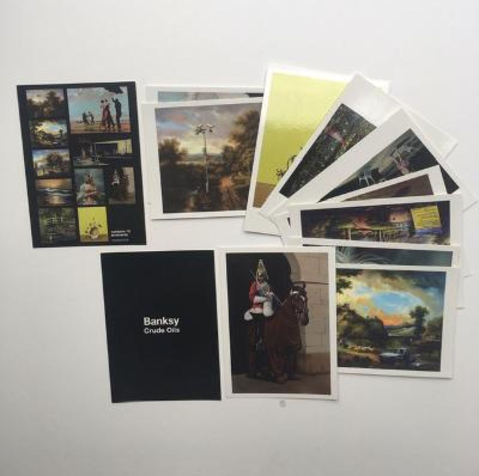 Banksy 3 Self Published Books 1st Ed 2001-04 and Rare Banksy Crude Oils Postcard Set 2005 - Image 2 of 16