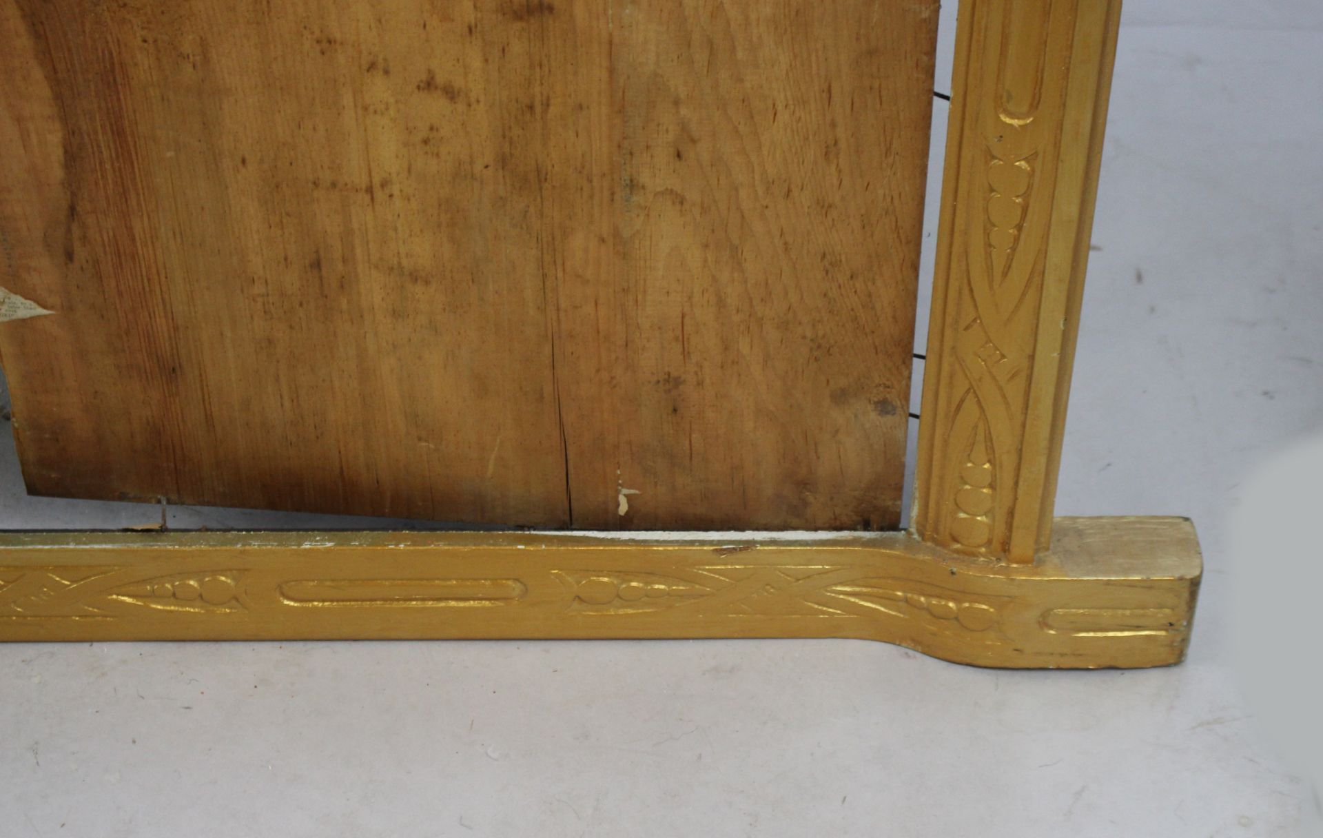Very Large Victorian Carved Wood Gilt Picture/Mirror Frame - Image 3 of 3