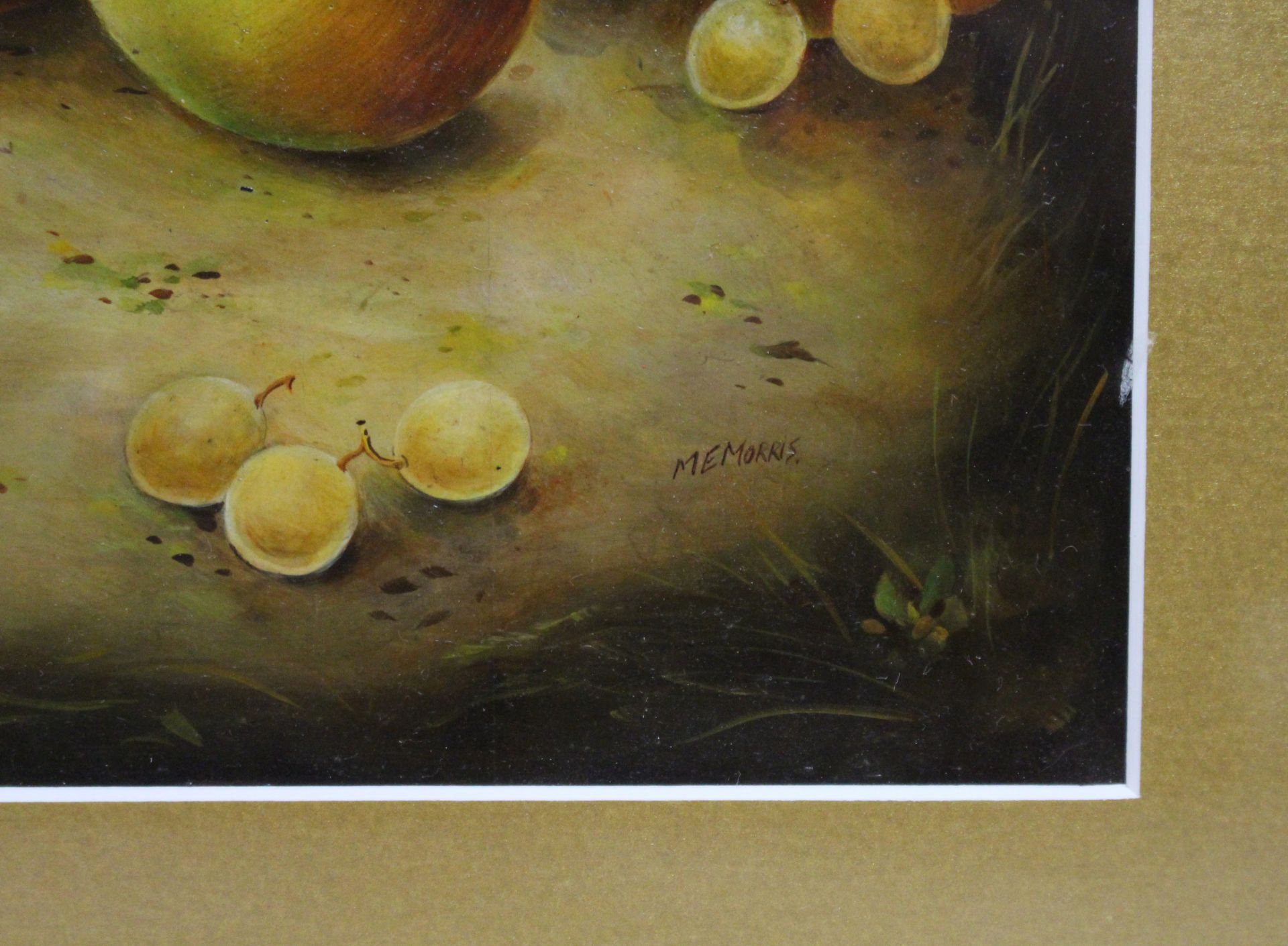 Fruit Still Life by M.E.Morris Oil on Board - Image 3 of 5