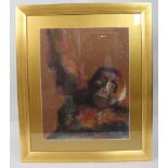 Original Artwork Pastel Gorilla by Kate Rees