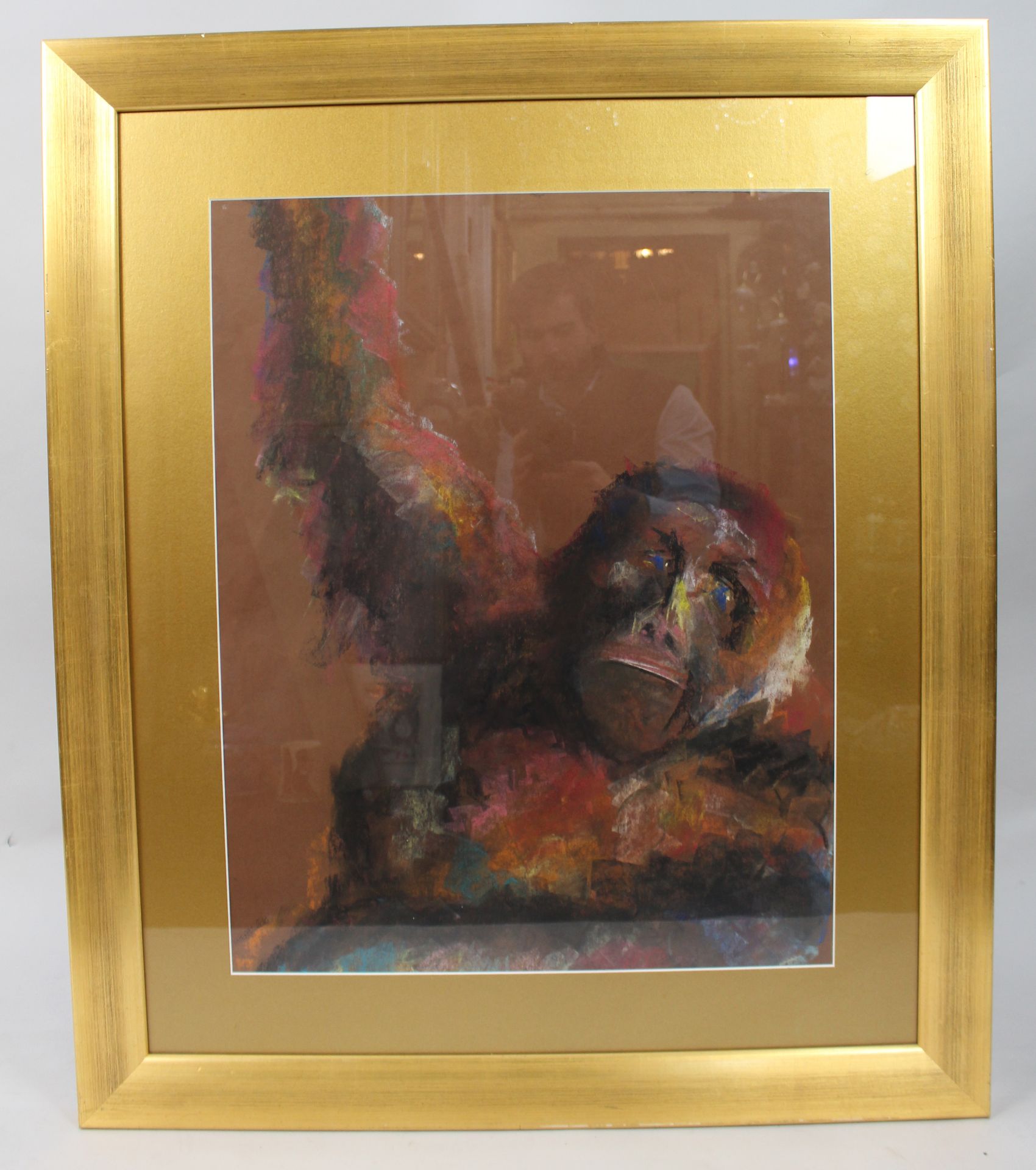 Original Artwork Pastel Gorilla by Kate Rees