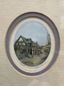 The Cottage Watercolour The Cottage Stunning Gilded Frame English Signed 20th Century