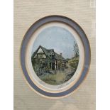 The Cottage Watercolour The Cottage Stunning Gilded Frame English Signed 20th Century