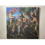 Large Italian Canvas Depicting a Biblical Scene