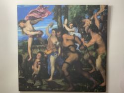 Large Italian Canvas Depicting a Biblical Scene