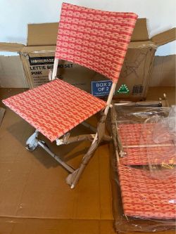Brand new Adult Pink Patio Chairs (no table)