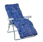 Lot RRP £65 - 2x Blue Ocean Print Garden Furniture Items - Sun loungers