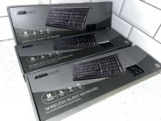 3x ASDA Tech Wireless Silent Keyboards - Tested and seem to work as intended
