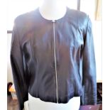 Ladies Proudfoot Black Lambskin & Leather Jack Fully Lined