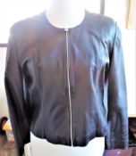 Ladies Proudfoot Black Lambskin & Leather Jack Fully Lined