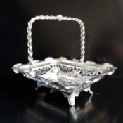 Antique Silver Plate Cake/Bread/Bon Bon Basket c. 1880's.