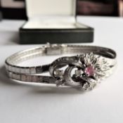 Vintage Ruby & Diamond Bracelet