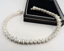 Sterling Silver 14ct Moissanite Tennis Bracelet 'NEW' with Gift Box