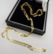 24 inch Gold on Sterling Silver Chain Necklace Made in Italy 'NEW' with Gift Pouch