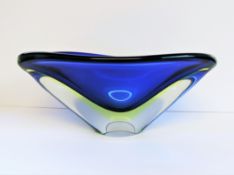 Large Murano Archimede Seguso Sommerso Bowl