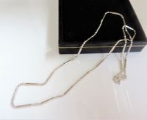 Sterling Silver Ball and Bar Necklace