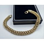 9ct Bonded Gold 925 Silver Bracelet Made in Italy
