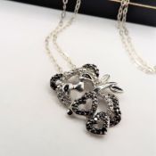 Diamond Panda Pendant Necklace 'NEW' with Gift Pouch