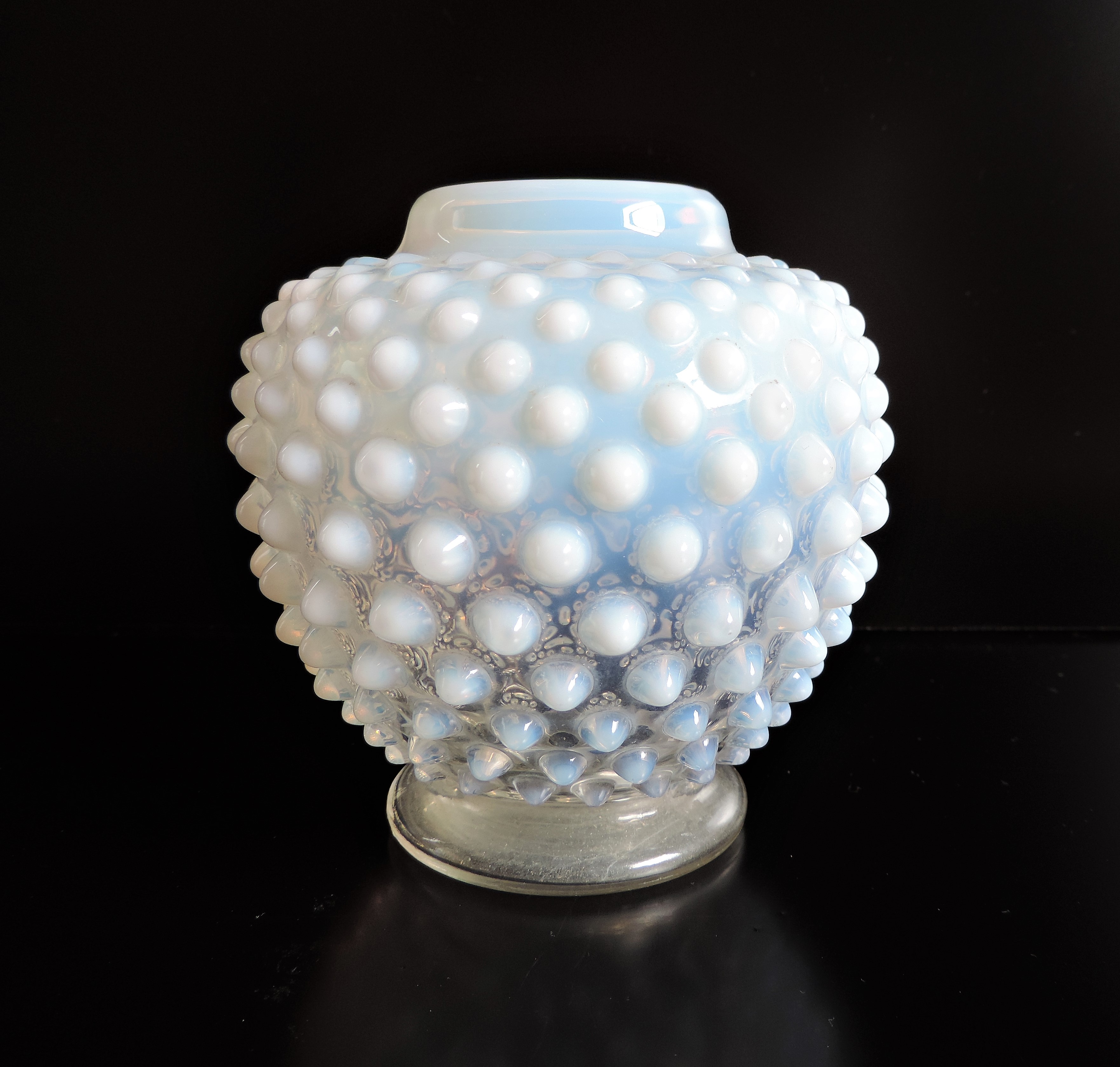 Vintage Hobnail Glass Vase