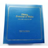 Danbury Mint Diana Princess of Wales 105 Complete Set First Day Covers Stamp Album