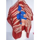 Vintage Madame Gres of Paris 'Designer to the Stars' 100% Silk Scarf c.1970's