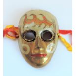 Vintage Solid Brass Decorative Wall Mask