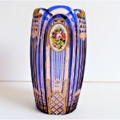 Antique Moser Hand Painted & Gilded Vase c. 1890's