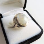 Artisan Sterling Silver Moonstone Ring