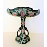 Antique Art Nouveau Eichwald Pottery Centrepiece Bowl 31cm High