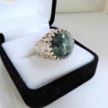 Artisan Sterling Silver Cabochon Gemstone Ring