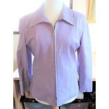 Ladies Proudfoot Lilac Lambskin & Leather Jacket Fully Lined Size 14