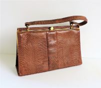 Vintage Jane Shilton Genuine Lizard Skin Handbag
