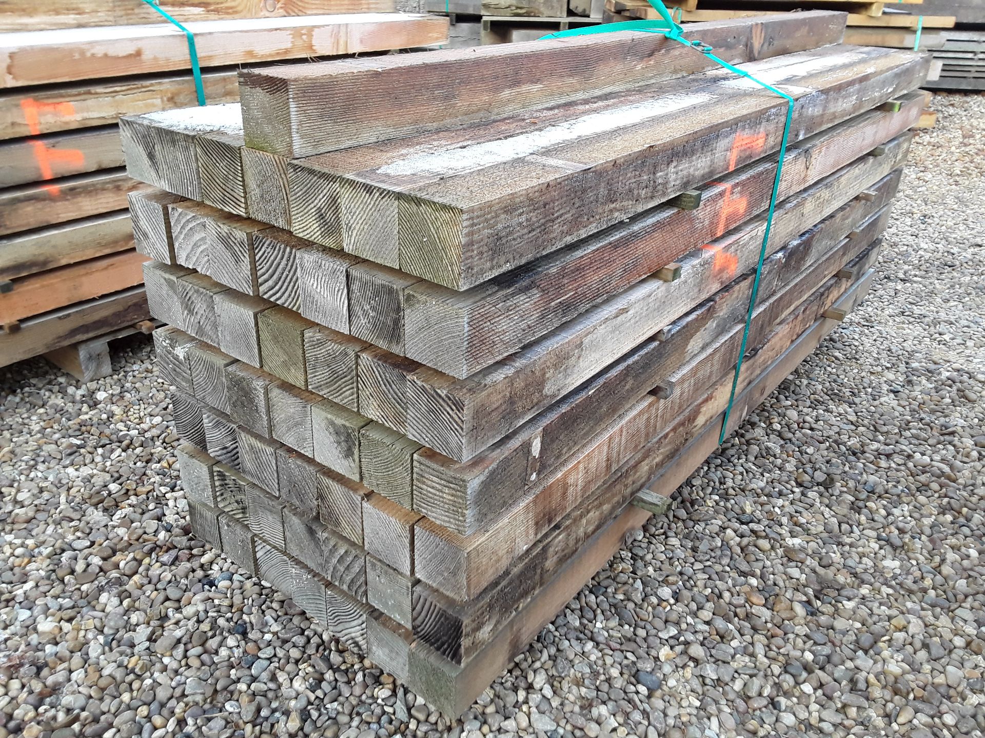 50x Softwood Sawn Untreated Larch / Douglas Fir Posts 3" X 3" X 6FT