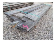 15 x Hardwood Timber Air Dried Sawn Waney Edge / Live Edge English Oak Slabs / Boards