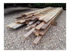 90x Hardwood Air Dried Timber Sawn English Oak Boards / Rails