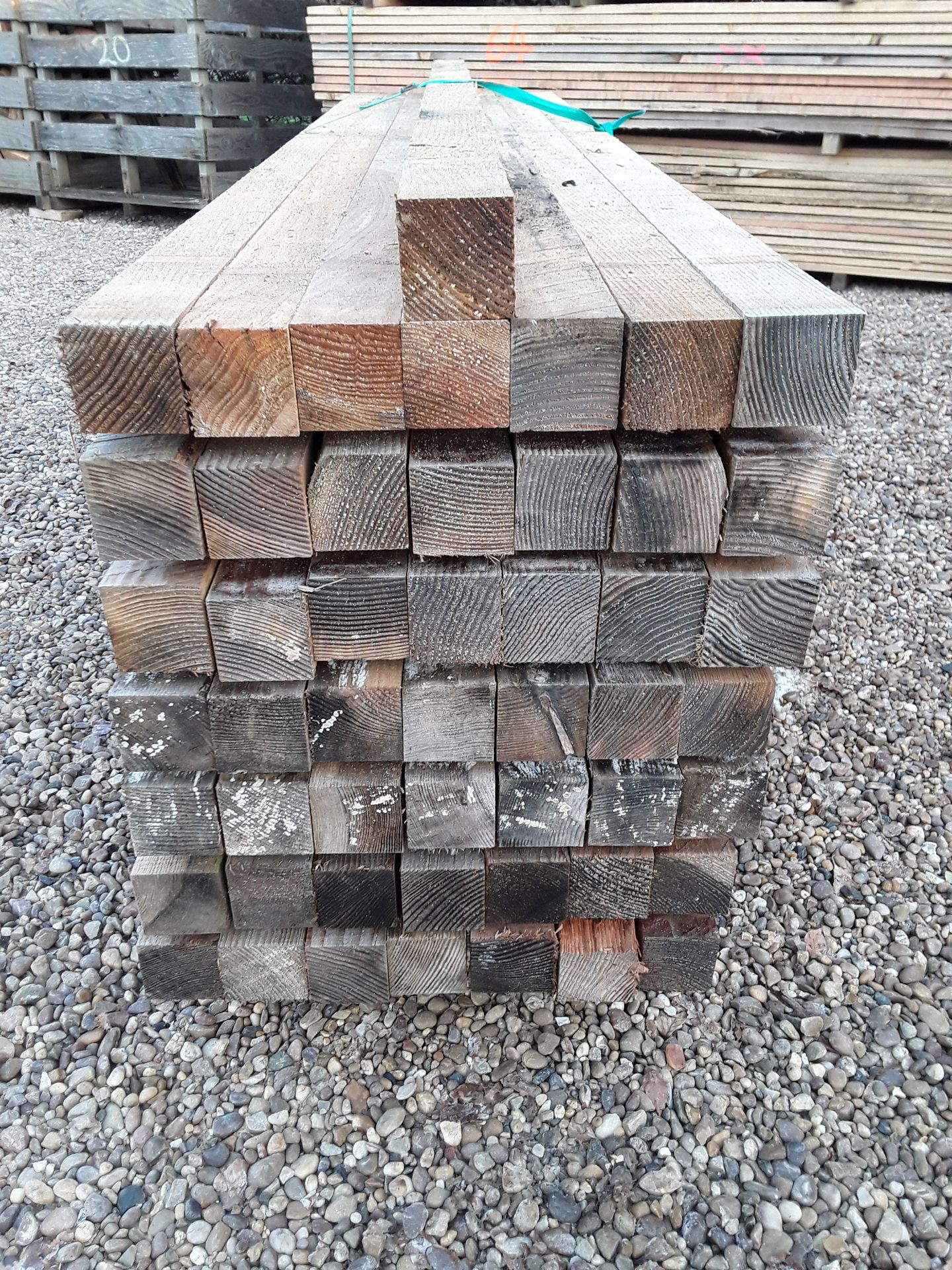 50x Softwood Sawn Untreated Larch / Douglas Fir Posts 3" X 3" X 8FT - Image 4 of 6