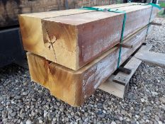 4x Hardwood Unseasoned Semi Planed African Opepe Beams