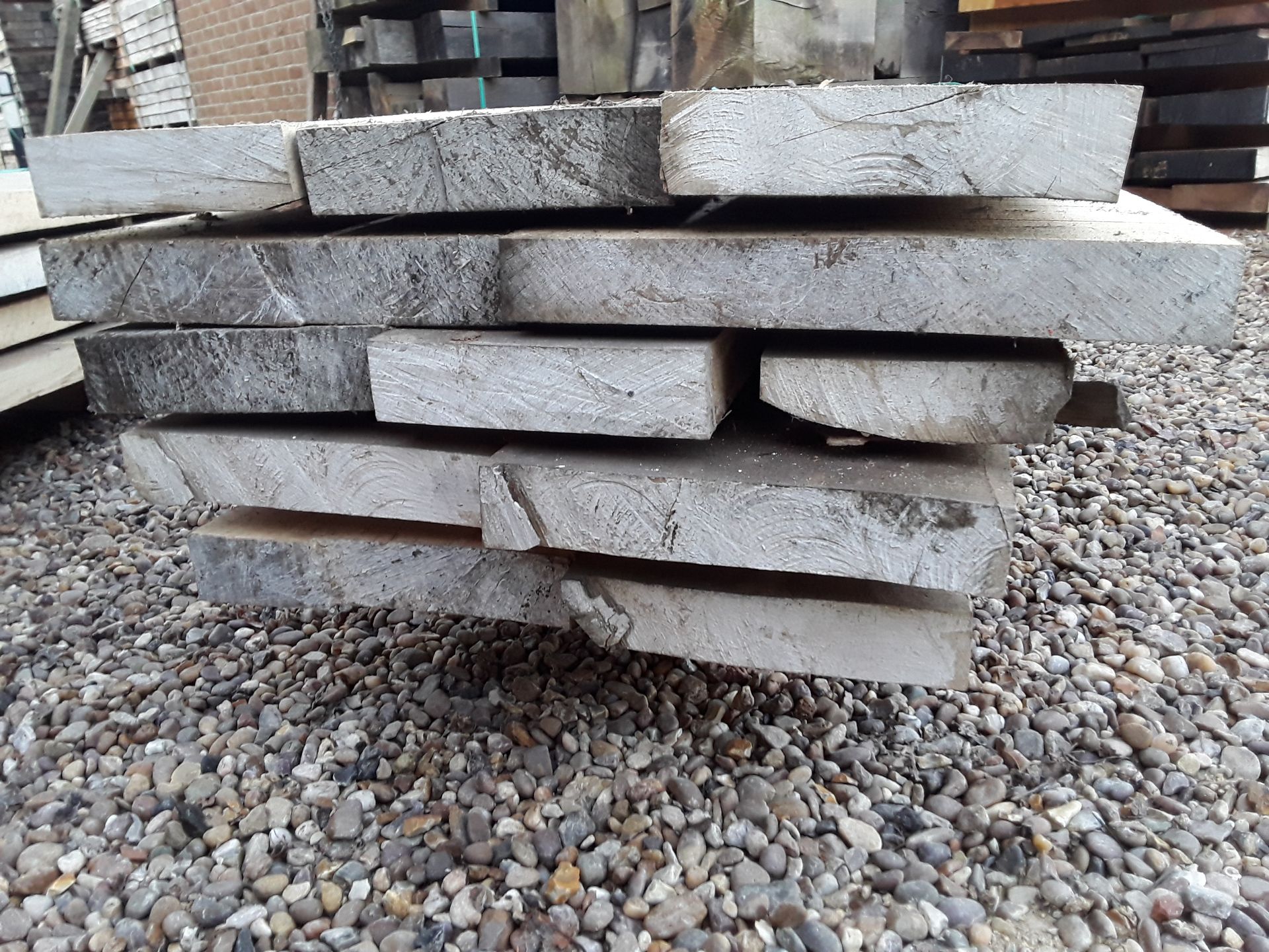 12x Hardwood Seasoned Sawn Timber Square Edged English Beech Boards / Slabs - Image 3 of 5