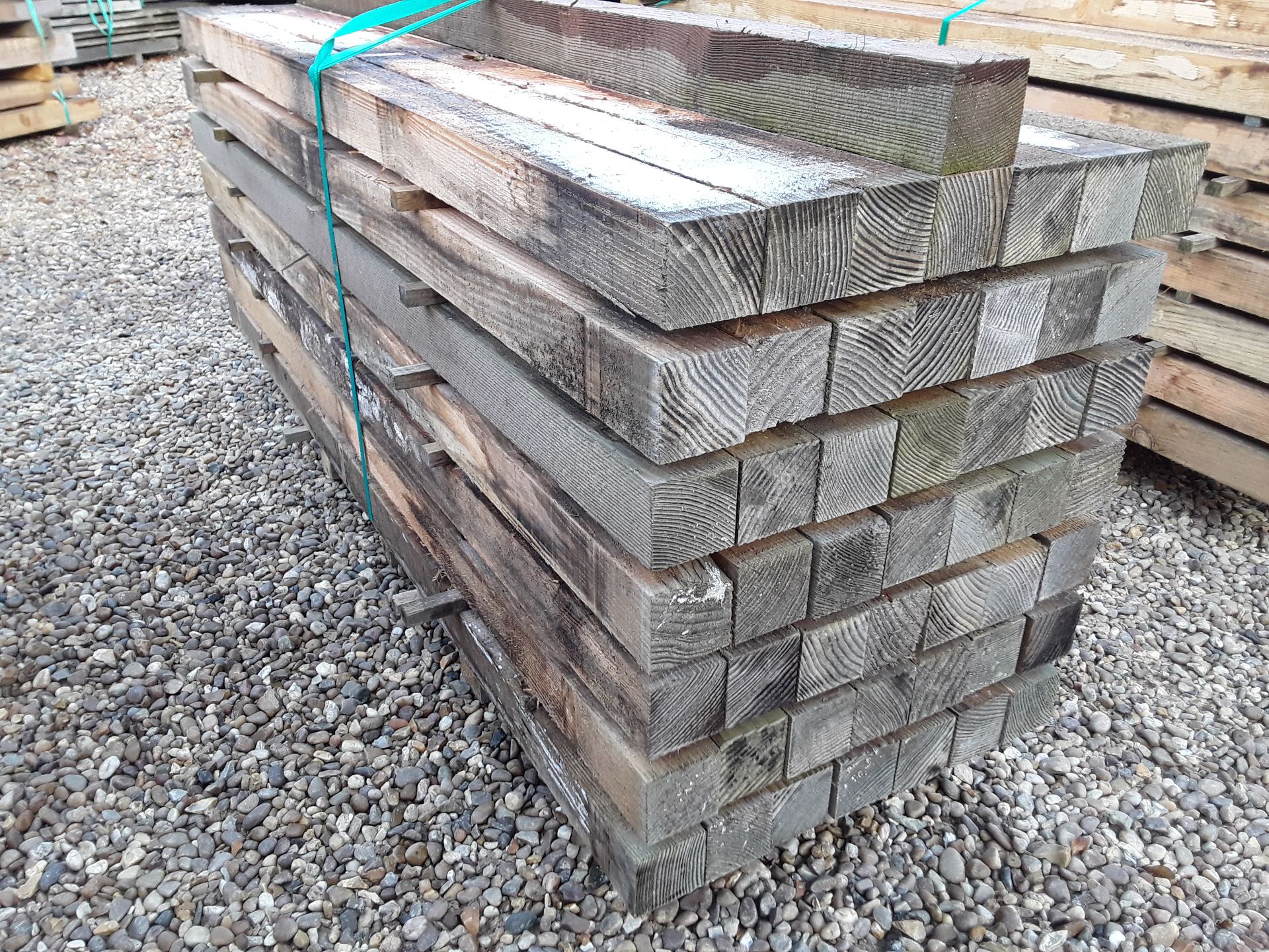 50x Softwood Sawn Untreated Larch / Douglas Fir Posts 3" X 3" X 6FT - Image 4 of 5