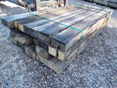 20x Hardwood Sawn Timber Rustic English Oak Sleepers