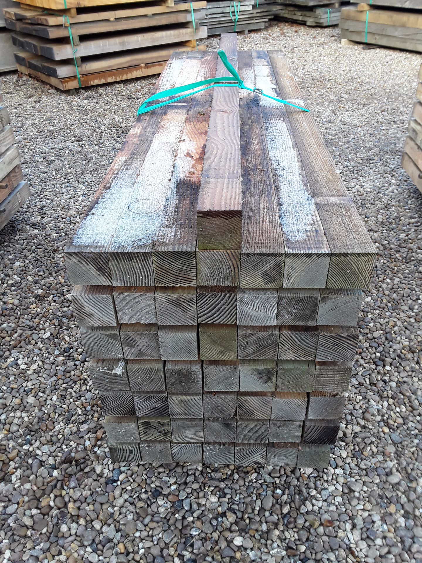 50x Softwood Sawn Untreated Larch / Douglas Fir Posts 3" X 3" X 6FT - Image 3 of 5