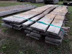 12x Hardwood Timber Air Dried Sawn Waney Edge / Live Edge English Sweet Chestnut Boards / Planks