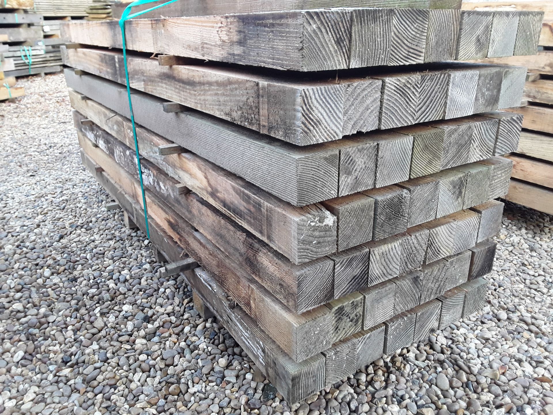 50x Softwood Sawn Untreated Larch / Douglas Fir Posts 3" X 3" X 6FT - Image 2 of 5