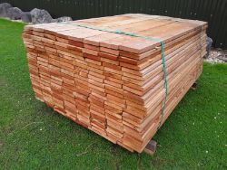 50x Softwood Fresh Sawn Mixed Larch / Douglas Fir Boards / Planks / Cladding 1" x 6" x 6FT