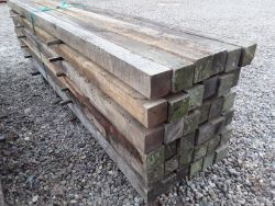36x Hardwood Timber Air Dried Rustic English Oak Posts