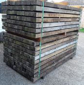 50x Hardwood Air Dried Rustic Timber Sawn English Oak Posts